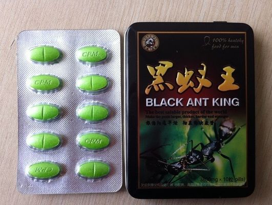 Cina Hitam Semut Raja Laki-laki Seks Pil Herbal Laki-laki Tambahan Pil pil seksual 3800 mg * 10 pil Pria Enhancer pabrik