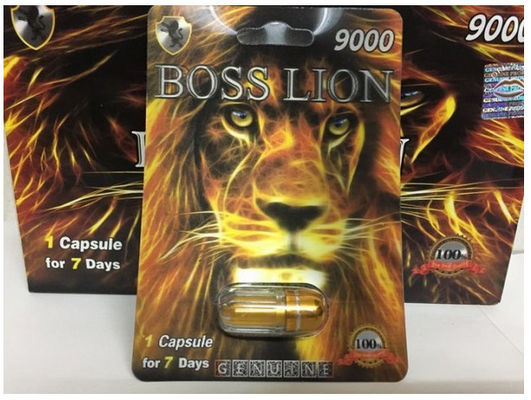 Cina Boss Lion 9000 herbal kuat efek Jenis Kartu Pil Peningkatan Seksual Pria Untuk Merangsang kapsul Kinerja pabrik