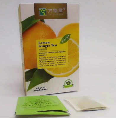Cina Teh Pelangsing Lemon Teh Jahe Alami Jahe Meningkatkan Vitalitas Dan Fungsi Pencernaan pabrik