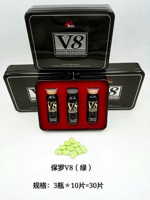 Cina PAUL V8 Natural Sex Pill Pria Cure Ed Problem 3 Botol * 10 Pieces Untuk Peningkatan Seks pabrik